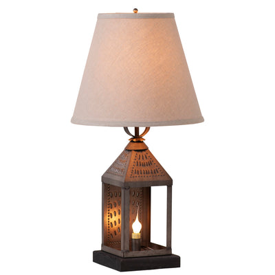 Table LampsValley Forge Lantern Table Lamp — Kettle Black, Choice of ShadeCategory: Table LampsFinish: Kettle BlackSaving Shepherd