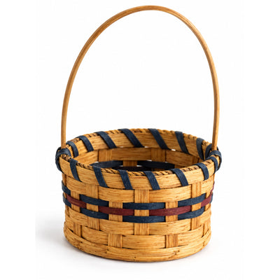 Tabletop Serving Basket5-Inch Round Candy Basket | Handwoven by Amish ArtisansAmerican-HandcraftedAmish-HandwovenSaving Shepherd