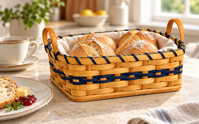 Tabletop Serving BasketBread and Bun Basket | Amish HandwovenAmerican-HandcraftedAmish-HandwovenSaving Shepherd