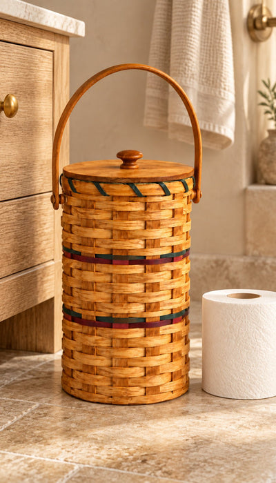 Toilet Paper Holder2 Roll Toilet Paper Holder | Amish HandwovenAmerican-HandcraftedAmish-HandwovenSaving Shepherd