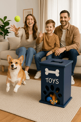 Toy BoxSaving Shepherd Poly Pet Toy Box with Lid - 15 Color Options - Durable Dog Storage ChestSaving Shepherd