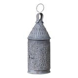15-Inch Primitive Lantern in Weathered Zinc