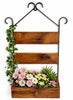 Wall HangerAMISH HANDMADE WALL MOUNT PLANTER STORAGE BOX – Iron & Mushroom Wood OrganizerSaving Shepherd