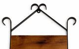 Wall HangerAMISH HANDMADE WALL MOUNT PLANTER STORAGE BOX – Iron & Mushroom Wood OrganizerSaving Shepherd