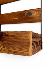 Wall HangerAMISH HANDMADE WALL MOUNT PLANTER STORAGE BOX – Iron & Mushroom Wood OrganizerSaving Shepherd