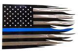 Wall Hangings, MirrorsTHIN BLUE LINE METAL AMERICAN FLAG - Law Enforcement Police Tribute USASaving Shepherd
