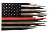 Wall Hangings, MirrorsTHIN RED LINE METAL AMERICAN FLAG - Firefighter First Responder Tribute USASaving Shepherd