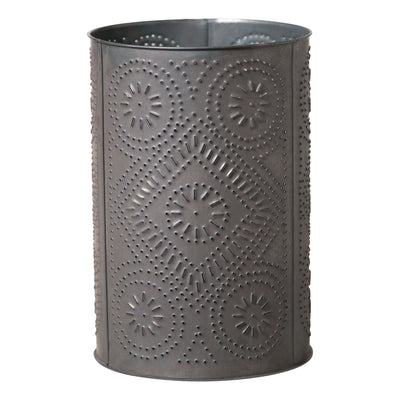 WastebasketDiamond Punched Tin Wastebasket — Kettle Black, Made in the USAbathroomcountry decorSaving Shepherd