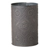 WastebasketDiamond Punched Tin Wastebasket — Kettle Black, Made in the USAbathroomcountry decorSaving Shepherd