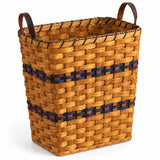 WastebasketLarge Waste Basket with Leather Handles | Amish HandwovenAmerican-HandcraftedAmish-HandwovenSaving Shepherd