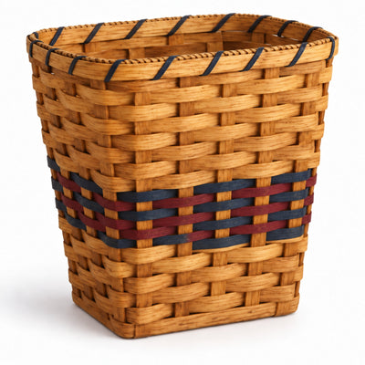 WastebasketSmall Wood-Splint Wastebasket | Amish MadeAmerican-HandcraftedAmish-HandwovenSaving Shepherd