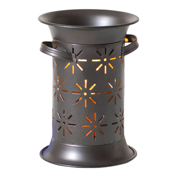 Wax WarmersStarburst Electric Wax Warmer — Smokey Black or Weathered ZincCategory: Wax WarmersFinish: Smokey BlackSaving Shepherd