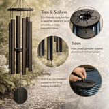 Wind ChimeBIG BEN WIND CHIME ~ HUGE 82 inch Amish Handmade in USA Terra ChimeschimeoutdoorSaving Shepherd