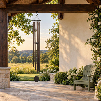 Grandfather Clock wind chime in the approved lifestyle setting