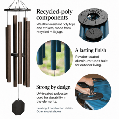 Victory Bells of Jericho Wind Chime: Handcrafted in the USA