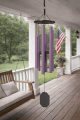 Wind ChimeMORNING GLORY WIND CHIME ~ Amethyst 36 inch Amish Handmade in USAchimeoutdoorSaving Shepherd