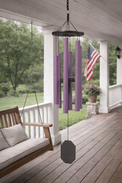 Wind ChimeMORNING GLORY WIND CHIME ~ Amethyst 36 inch Amish Handmade in USAchimeoutdoorSaving Shepherd