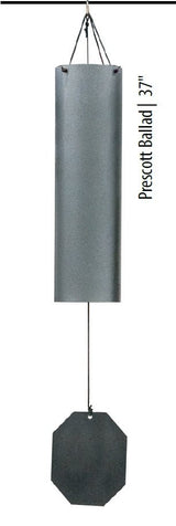 Wind ChimePRESCOTT BALLAD WIND CHIME - 37 inch Hammertone Slate Round ChimeschimeoutdoorSaving Shepherd