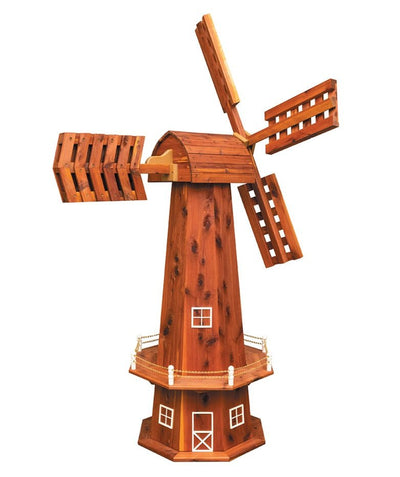 Windmill48" WORKING WINDMILL - Large Red Cedar Wind Mill Amish USAAmishweather vaneSaving Shepherd