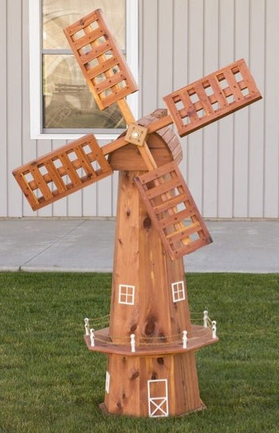Windmill48" WORKING WINDMILL - Large Red Cedar Wind Mill Amish USAAmishweather vaneSaving Shepherd