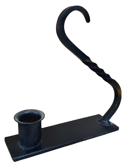 Window Sill Canlde HolderWINDOW SILL CANDLE HOLDER with TWISTED HANDLE - Solid Wrought Iron Metal Standcandlecandle holderSaving Shepherd