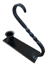 Window Sill Canlde HolderWINDOW SILL CANDLE HOLDER with TWISTED HANDLE - Solid Wrought Iron Metal Standcandlecandle holderSaving Shepherd