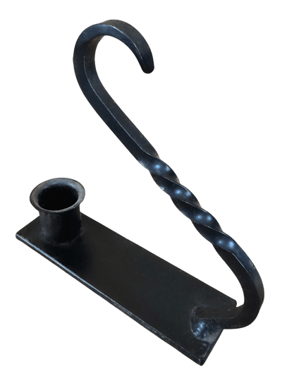 Window Sill Canlde HolderWINDOW SILL CANDLE HOLDER with TWISTED HANDLE - Solid Wrought Iron Metal Standcandlecandle holderSaving Shepherd