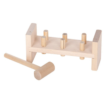 Wooden & Handcrafted Toys1ST WORK BENCH - Amish Handmade Developmental Wood Baby Toddler ToySaving Shepherd