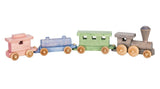 Wooden & Handcrafted Toys2' TOY TRAIN - Choo Choo Engine Cars & Caboose Handmade Wood ToyAmericaAmishSaving Shepherd