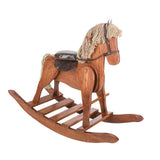 Wooden & Handcrafted ToysLarge Deluxe Wooden Rocking Horse with Leather Saddle – Amish Madechildrenchildren furnitureSaving Shepherd