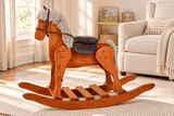 Wooden & Handcrafted ToysLarge Deluxe Wooden Rocking Horse with Leather Saddle – Amish Madechildrenchildren furnitureSaving Shepherd
