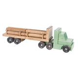 Wooden & Handcrafted ToysLarge LOGGING TRACTOR TRAILER TRUCK - Handmade Working Wood Toy with Log CargoAmishchildrenSaving Shepherd