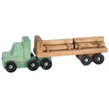 Wooden & Handcrafted ToysLOG TRACTOR TRAILER TRUCK - Amish Handmade Wood Toy with LogsAmishchildrenSaving Shepherd