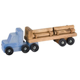 Wooden & Handcrafted ToysLOG TRACTOR TRAILER TRUCK - Amish Handmade Wood Toy with LogsAmishchildrenSaving Shepherd