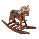 Wooden & Handcrafted ToysMedium Deluxe Wooden Rocking Horse with Leather Saddle – Amish MadeAmishchildrenSaving Shepherd