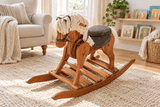 Wooden & Handcrafted ToysMedium Deluxe Wooden Rocking Horse with Leather Saddle – Amish MadeAmishchildrenSaving Shepherd