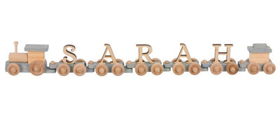 Wooden & Handcrafted ToysNAME TRAIN - Choo Choo Engine "Your Child's Name" and CabooseAmericaAmishSaving Shepherd