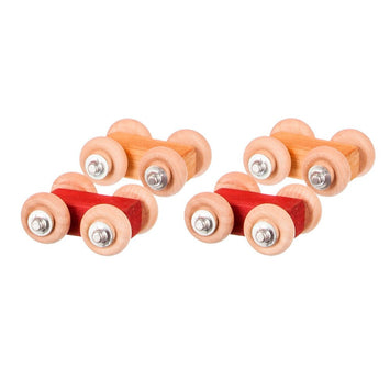 Wooden & Handcrafted ToysRoller Track Replacement Cars, Set of 4 – Amish MadeAmishcarsSaving Shepherd