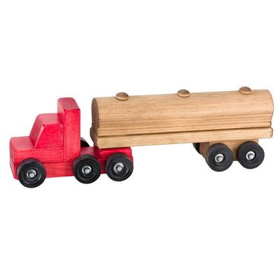 Wooden & Handcrafted ToysTANKER TRUCK - Milk Oil Tractor Trailer Amish Handmade Wood Toy USAchildrenchildrensSaving Shepherd