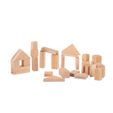 Wooden & Handcrafted ToysWooden Dump Truck & 30-Piece Building Block Set – Amish HandcraftedAmishchildrenSaving Shepherd