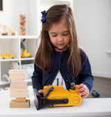 Wooden & Handcrafted ToysYELLOW BULLDOZER WOOD TOY - Amish Handmade Construction Truck USAAmishbulldozerSaving Shepherd