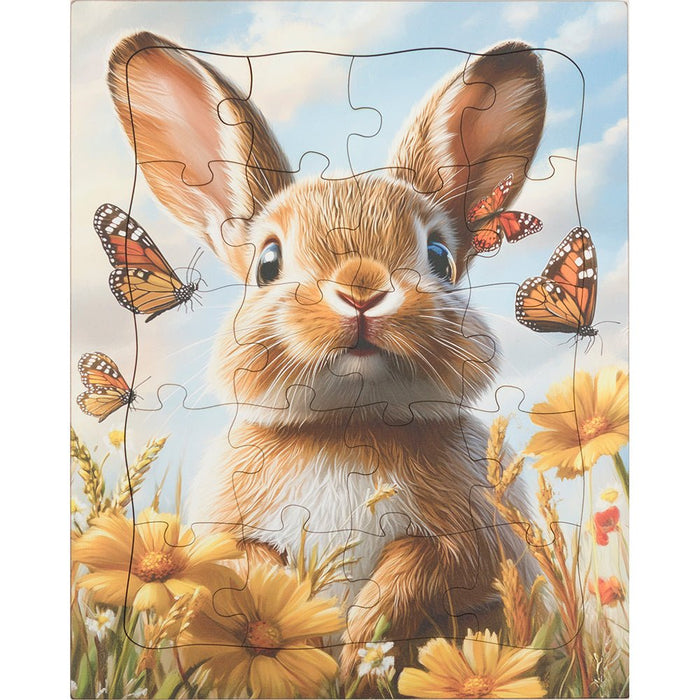 Wooden PuzzlesAnimal Scene Wooden Puzzle, 20 Pieces – Amish MadeAmishchildrenSaving Shepherd