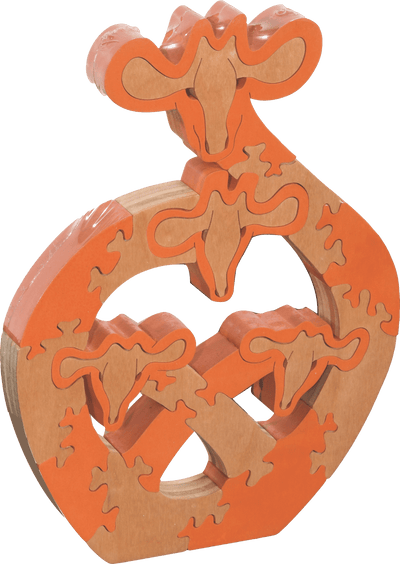 Wooden PuzzlesGIRAFFES PUZZLE - Wooden Scroll Saw Animal Puzzleanimal puzzledevelopmental toySaving Shepherd