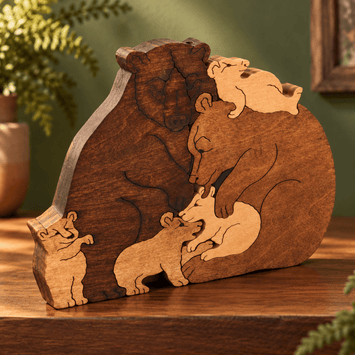 Wooden PuzzlesPILE OF BEARS PUZZLE - Wooden Scroll Saw Animal Puzzleanimal puzzledevelopmental toySaving Shepherd