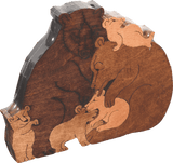 Wooden PuzzlesPILE OF BEARS PUZZLE - Wooden Scroll Saw Animal Puzzleanimal puzzledevelopmental toySaving Shepherd