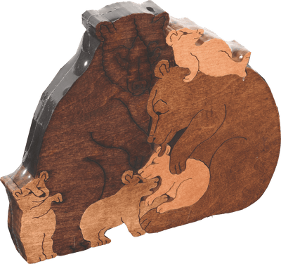 Wooden PuzzlesPILE OF BEARS PUZZLE - Wooden Scroll Saw Animal Puzzleanimal puzzledevelopmental toySaving Shepherd