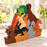 Wooden PuzzlesPILE OF BUNNIES PUZZLE - Wooden Scroll Saw Animal Puzzleanimal puzzledevelopmental toySaving Shepherd