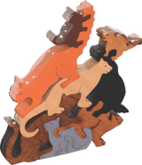 Wooden PuzzlesPILE OF CATS PUZZLE - Wooden Scroll Saw Animal Puzzleanimal puzzledevelopmental toySaving Shepherd