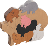 Wooden PuzzlesPILE OF PIGS PUZZLE - Wooden Scroll Saw Animal Puzzleanimal puzzledevelopmental toySaving Shepherd
