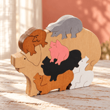 Wooden PuzzlesPILE OF PIGS PUZZLE - Wooden Scroll Saw Animal Puzzleanimal puzzledevelopmental toySaving Shepherd